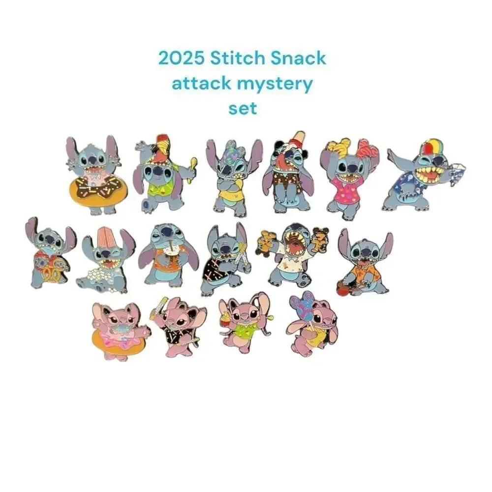 Stitch Attacks Snacks Mystery Pouch Stitch with Gingerbread Colorful . 1 of 16